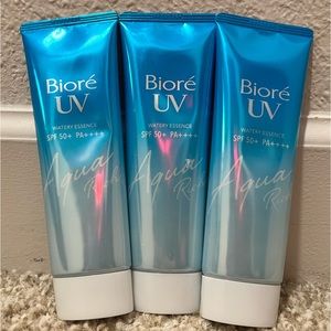 3x Biore UV Watery Essence SPF 50+ Asian Sunscreen